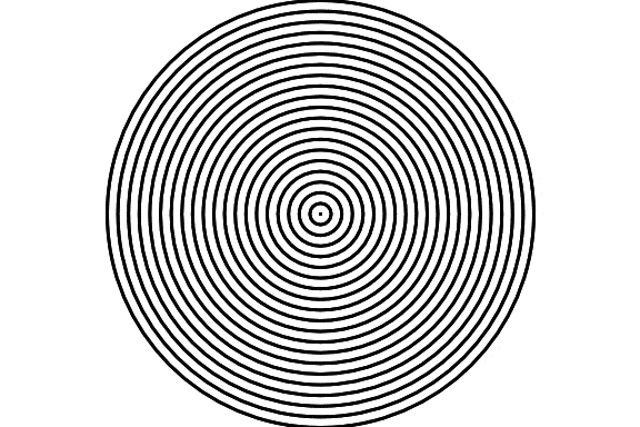 Image showing the Moiré pattern, and how it looks like in motion