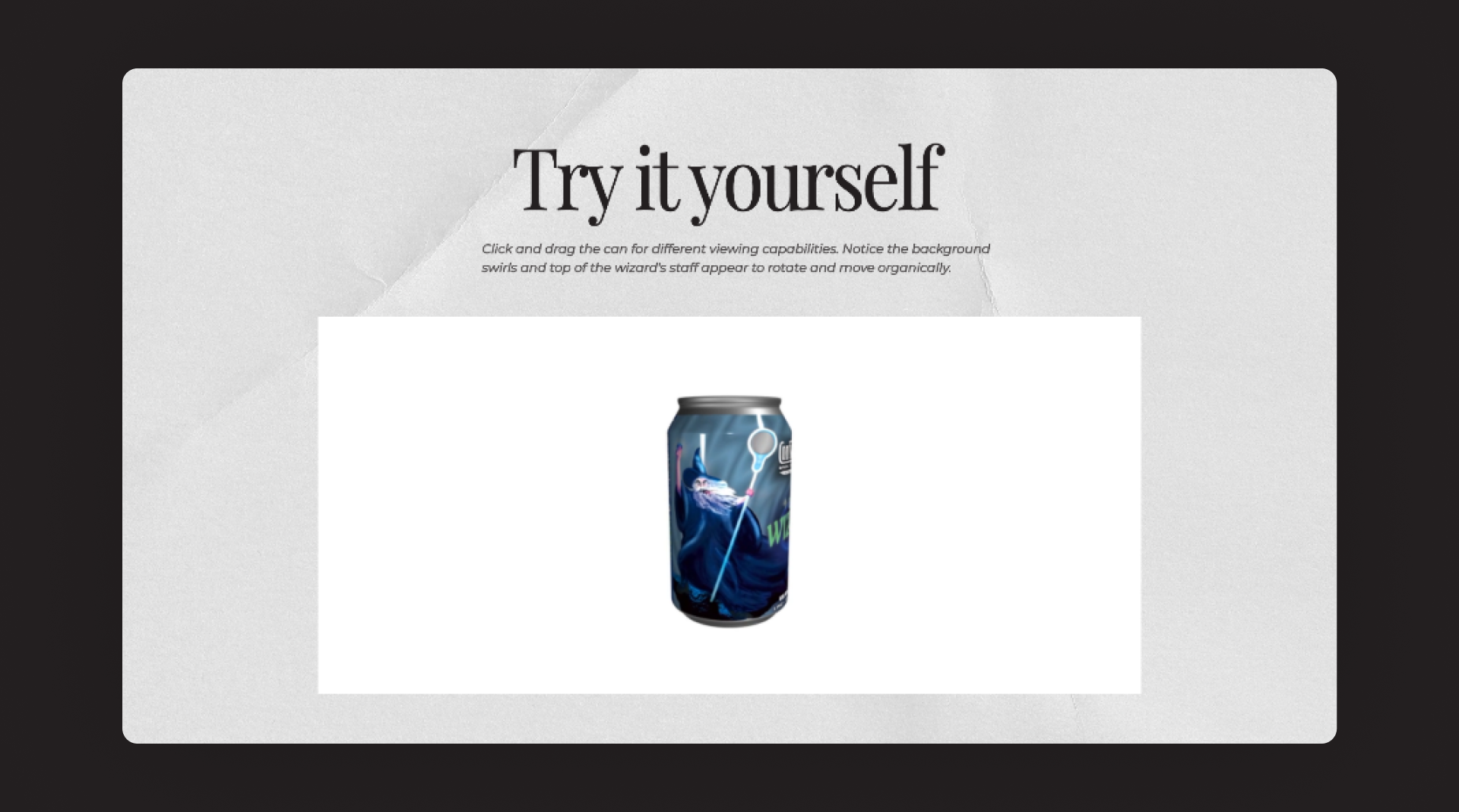 Image showing the final UI for the 'Try it yourself' section for Fathom's new website.