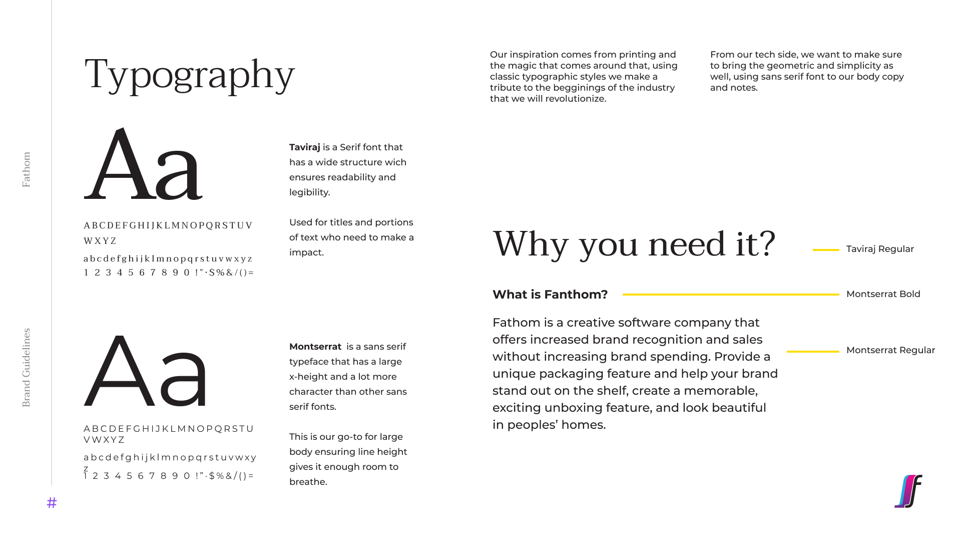 Image showing the typefaces and fonts that we used in this project.